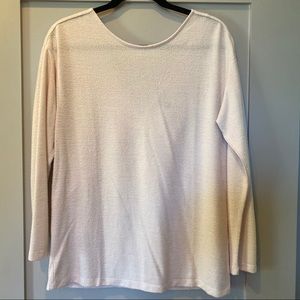 Baby Pink Plunge Back Sweater
